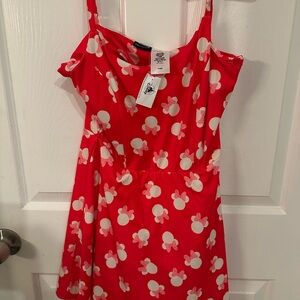 Her Universe Pink Dress with White Bow Pattern